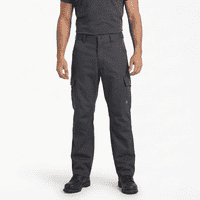 T-World - Pantalón De Trabajo Cargo Gabardina Cintura Elásticada Gris