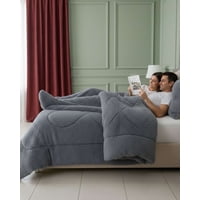 Myl Todo Hogar - Plumón Cubrecama 2 Plazas Sherpa Peludo Invierno Diseño Suave