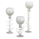 thumbnail image 1 of Set 3 copas portavelas decorativas plateado, 1 of 3