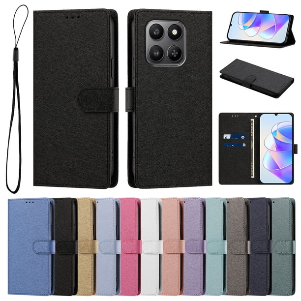 Cartera para Honor X7D con Soporte y Correa, Negro