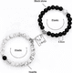 thumbnail image 3 of Pulsera pareja corazón imán howlita amor, 3 of 3