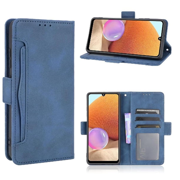 Funda Cartera Magnética para Samsung Galaxy A32 5G- Tarjetero Desmontable, Cuero PU, Soporte