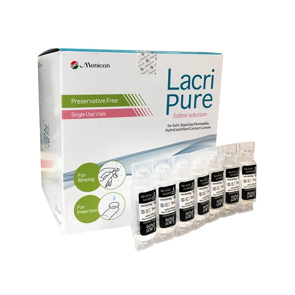 Solución Para Lentes De Contacto Menicon Lacripure Saline 5 Ml X98