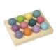 thumbnail image 1 of Juego Clasificador De Colores De Madera, Bolas De Madera De Arcoíris Con Bandeja Para Niños Pequeños, 1 of 5