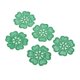 thumbnail image 2 of 5 piezas de flores bordadas coser en parche Jeans vestido etiqueta apliques verde, 2 of 5