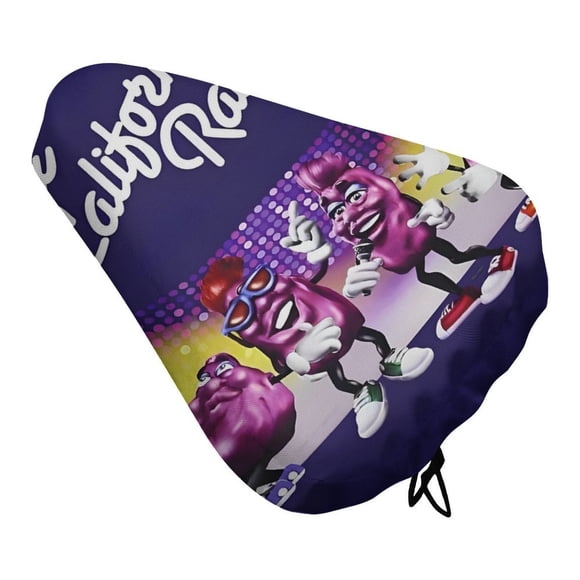 Las Pasas de California Funda de Asiento de Bicicleta Impermeable, Cojín Elástico Suave, Protector contra Lluvia, Polvo y UV