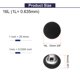 thumbnail image 2 of Uxcell 10pcs 16L Botón Cubierto de Tela de Tela 10mm 3/8" Vástago de Metal Botones Redondos de Costura DIY Botón de Reemplazo para Coser Ropa Trajes Abrigos Blusas Suéteres, Negro, 2 of 7