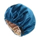 thumbnail image 5 of Gorro De Satén Reutilizable Para Dormir, Ideal Para Ba?o, Salón De Belleza, Spa, Color Azul, 5 of 5
