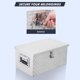 thumbnail image 5 of Caja de herramientas Garvee de aluminio con placa de diamante de 20 pulgadas con cerradura y llave, 5 of 6