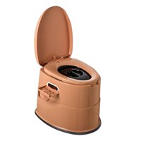 Magideal - Inodoro Portátil Para Exteriores, Orinal Móvil, Cubo Interior Extraíble, Inodoro De Viaje, Inodoro Para Acampar, Para Viajes, Camping, Interior, Hogar Caqui