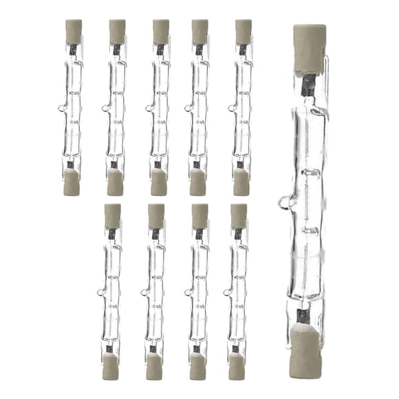 10x R7S Bombillas Con Bombilla Halógena De Larga Vida útil Para Seguridad Tienda Oficina J118 100W