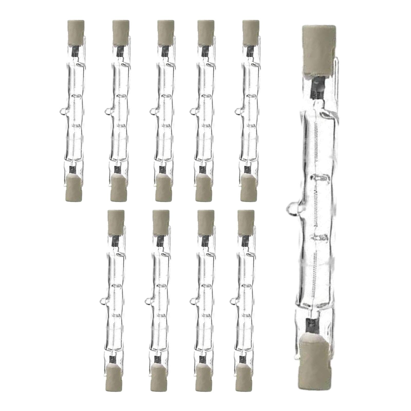 Ioensy - 10x R7s Bombillas Con Bombilla Halógena De Larga Vida Útil Para Seguridad Tienda Oficina J78 60w