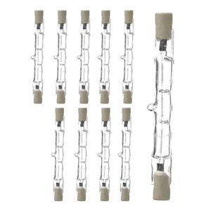 Ioensy - 10X R7S Bombillas Con Bombilla Halógena De Larga Vida Útil Para Seguridad Tienda Oficina J78 60W