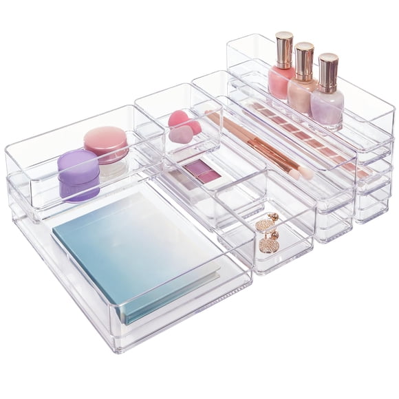Set organizador de cajones StorI SimpleSort, 10 piezas, plástico transparente