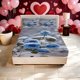 thumbnail image 1 of Blue Rose in Snow Print Fitted Sheet Set a Must-Have for Family Guest Rooms Deep Pockets for a Secure Fit That Won'T Shift The Perfect Gift for Easter Mother'S, 1 of 1