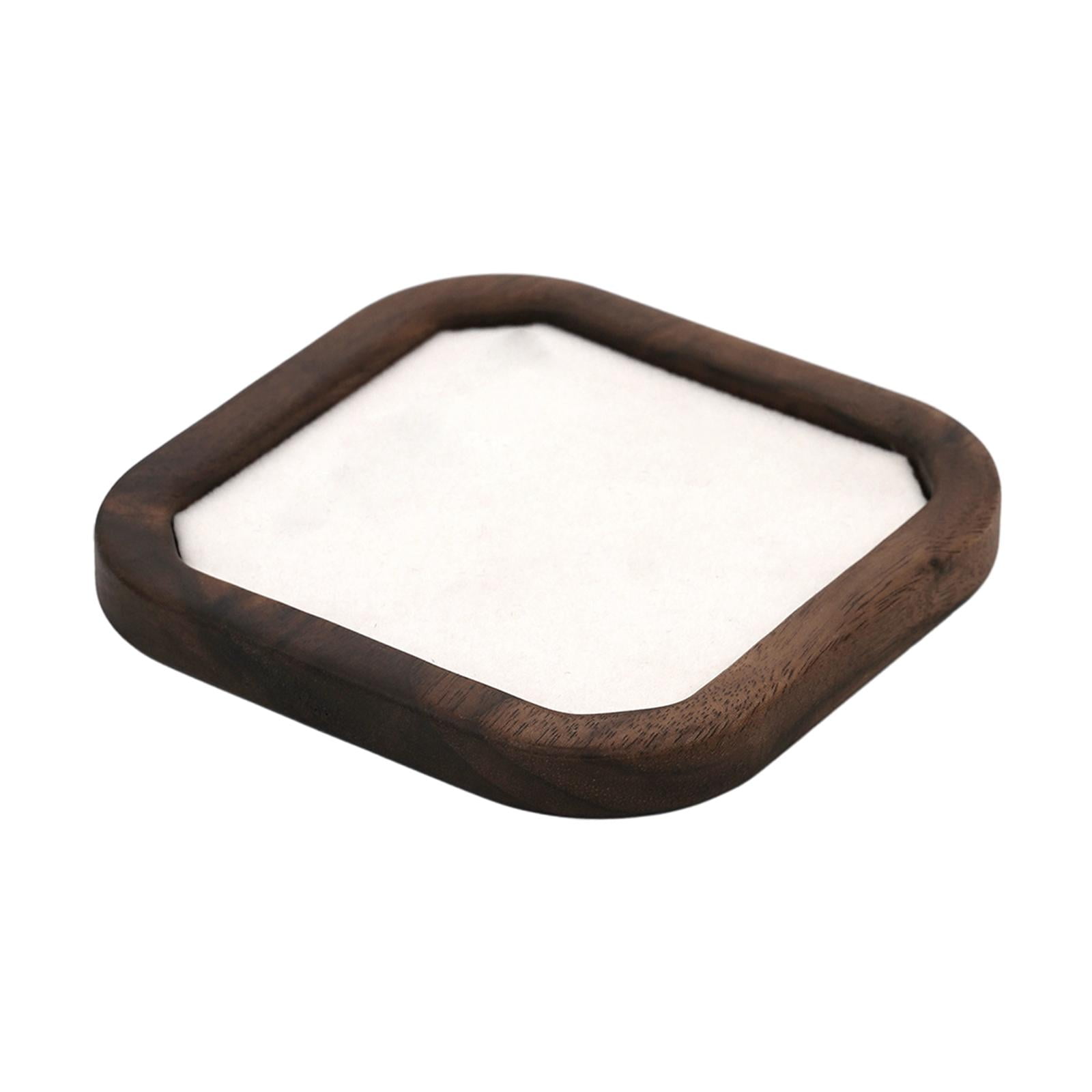 Magideal - Bandeja Organizadora De Joyas, Bandeja Para Brazaletes, Colgante Multifunción, Organizador De Pulseras, Bandeja Para Collares Para Tocador, Tienda De , Cuadrado Blanco