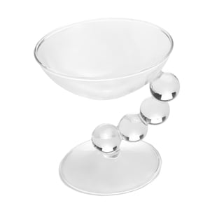 Bothyi - Cuenco De Postre De Vidrio, Recipiente Multifuncional Para Alimentos, Para Dulces, Aperitivos, Helados, Transparente