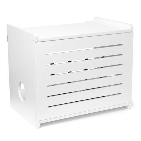 Caja De Almacenamiento Para Router Wifi Gadget Garage Deluxe, Soporte De Pared, Color Blanco