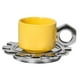 thumbnail image 3 of Taza Cerámica Latte Con Platillo 250ml Amarilla, 3 of 3