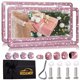 thumbnail image 1 of Marco para placa de matrícula WEDAMER rosa, paquete de 2 con strass, 1 of 9