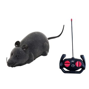Bothyi - Simulación Control Remoto Ratón Juguete Interactivo Gato Juguetes Para Fiesta Favor Mascota Gris