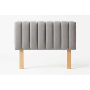 Ethan Desing - Respaldo 2 Plazas Tubular Gris Perla