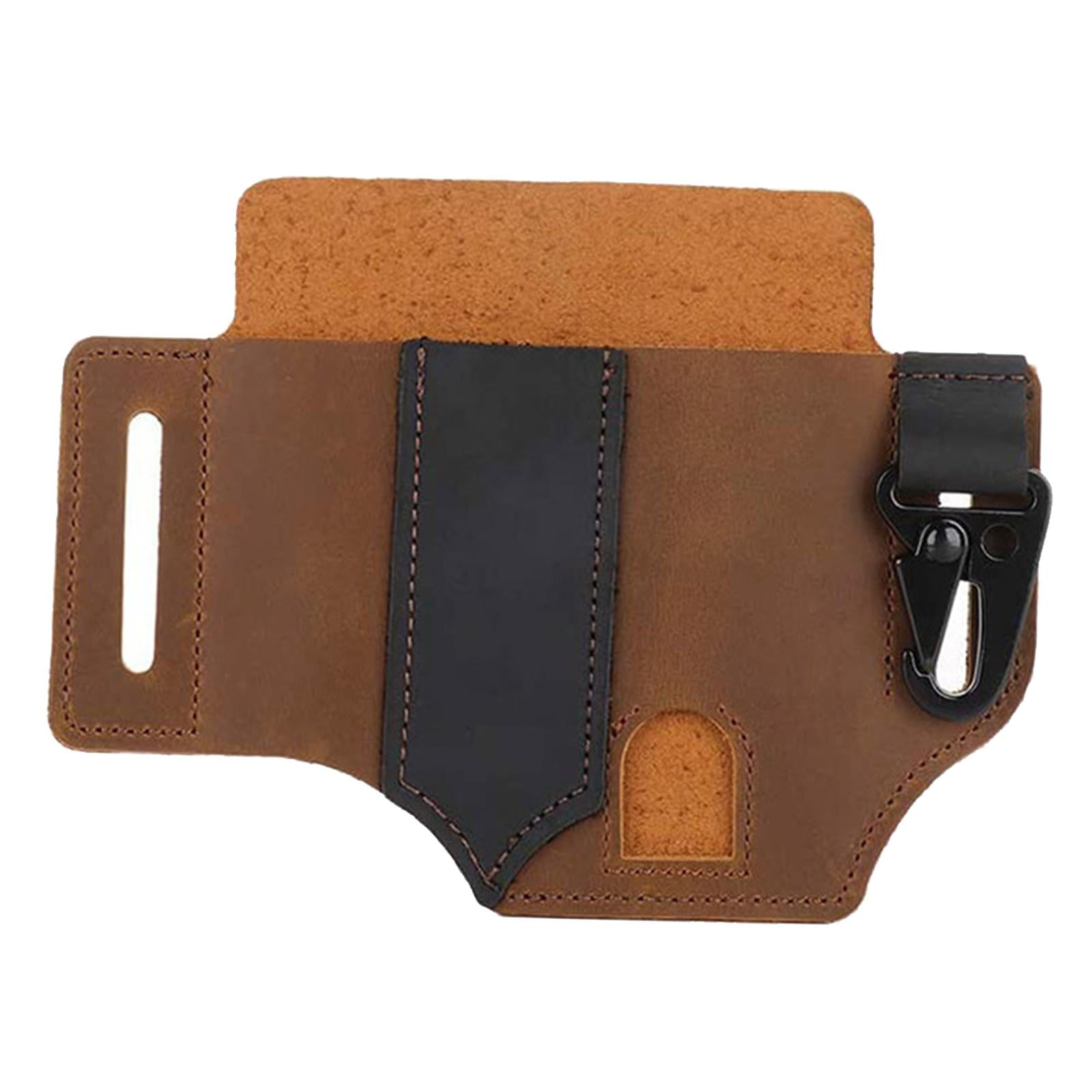 Ioensy - Elegante Bolsa Multiherramienta Con Funda Para Linterna Y Clip Para Llavero Para Cinturón De Bolígrafo Para Hombres