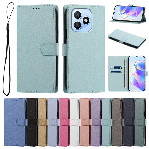 Cartera Funda para Honor X8D Carga Inalámbrica, Verde Menta