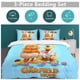 thumbnail image 5 of x346 Garfield Bed Duvet Cover Microfiber Bedding Sets 3D Printed Lightweight 3 Piece Comforter Sets, 1 Duvet Cover And 2 Pillow Shams for Kids Boys Girls 90"x90" jn346, 5 of 5