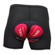 thumbnail image 4 of Ciclismo 3D Pantalones Cortos Acolchados Bicicleta Ciclismo Ropa Interior Pantalones Cortos Ajustados Rojo 2XL, 4 of 5