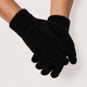thumbnail image 1 of Guantes de Chenille Térmicos Invierno Frío Extremo Negro, 1 of 4