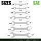 thumbnail image 3 of Juego de llaves GRIP Super-Thin SAE, 7 piezas, modelo 90120 con bolsa, 3 of 5