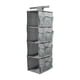 thumbnail image 4 of Organizador Colgante 4 Niveles Poliester Gris, 4 of 6