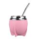 thumbnail image 1 of Mate Torpedo Termico Acero Inoxidable 280 Ml Con Bombilla rosa, 1 of 5