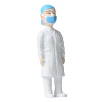 Magideal - De Personas En Miniatura De Resina, Muñeca De Juguete Para Niños Pintada Para Callejera, Kits De Construcción Diy, Ornamento De Carrete Doctora