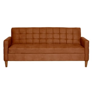 Latam Home - Futón Sofá Cama Genova Cuero Kentucky Tabaco