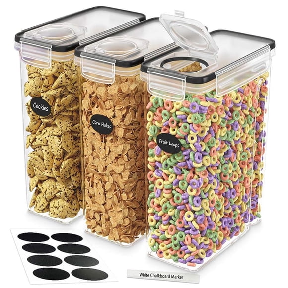 Recipientes de cereales Storage DWËLLZA KITCHEN, paquete de 3 unidades, 4 litros
