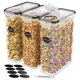 thumbnail image 1 of Recipientes de cereales Storage DWËLLZA KITCHEN, paquete de 3 unidades, 4 litros, 1 of 7