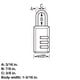 thumbnail image 2 of Candado combinado Master Lock 647EC2 negro, paquete de 2, 2 of 2