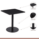thumbnail image 3 of Mesa restaurant 70x70 Tubo Metal cubierta MDF + 4 Sillas Tolix - Negra, 3 of 8