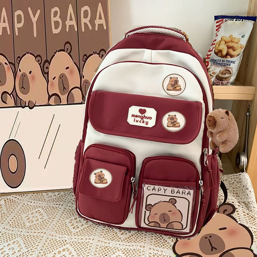 Capybara - Zaino Capybara con cartoni animati, zaino da viaggio, facile