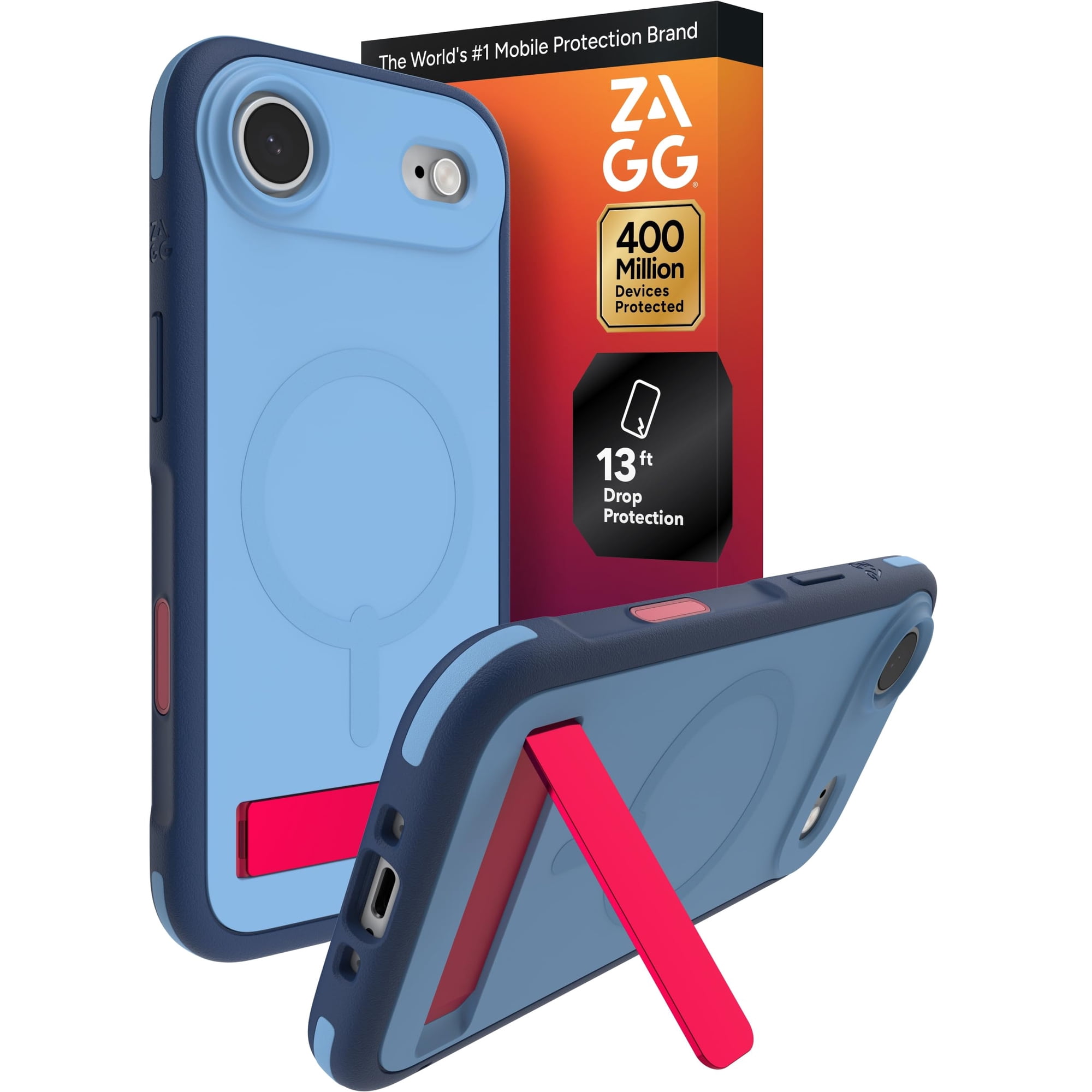 Funda De Teléfono Zagg Sedona Snap Con Soporte Para Iphone Air Blue