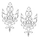 thumbnail image 5 of 2 Piezas Parche Bordado Tela Decorativo Manualidades Aplique Autoadhesivo Artesanía Textil Material Poliéster Adecuado para Disfraces Prendas Mochilas Plata, 5 of 5