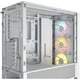 thumbnail image 4 of Gabinete Gamer Corsair FRAME 4000D RS ARGB, Vidrio Templado, 3x120 ARGB, E-ATX, Color Blanco, 4 of 5