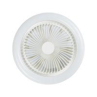 Magideal - Ventiladores De Techo Con Luces, Lámpara De Techo Con Ventilador, Luz De Ventilador De Refrigeración, Lámpara De Ventilador Silenciosa Ajustable, Vent Blanco 30W