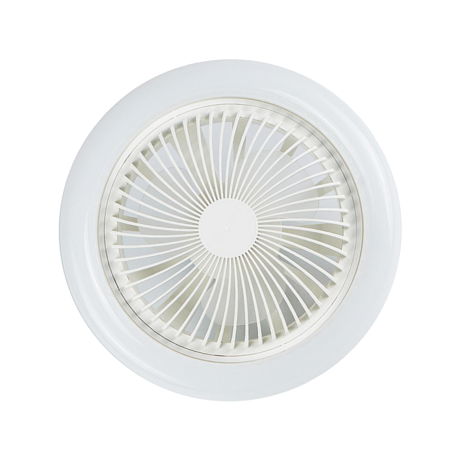 Magideal - Ventiladores De Techo Con Luces, Lámpara De Techo Con Ventilador, Luz De Ventilador De Refrigeración, Lámpara De Ventilador Silenciosa Ajustable, Vent Blanco 30W