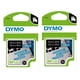 thumbnail image 1 of Label DYMO Authentic D1 12 mm x 7 m, impresión negra sobre blanco, paquete de 2, 1 of 6