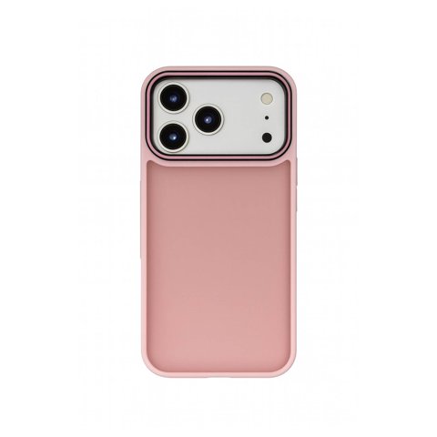 Joigo - Carcasa Antigolpes Matte Borde Color Para Iphone 17 Pro Rosado