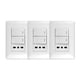 thumbnail image 1 of Pack 3 Tomacorriente Simple 10/16A 250V + Interruptor Doble 9/12 10A Blanco, 1 of 5