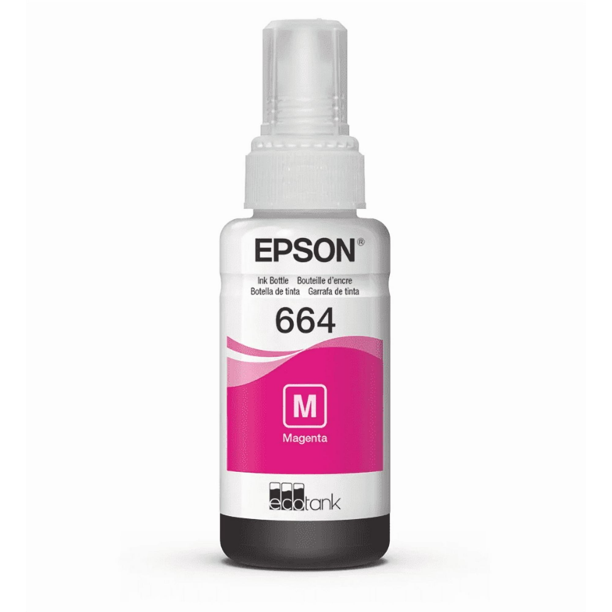 Botella De Tinta Original Epson T664 Magenta